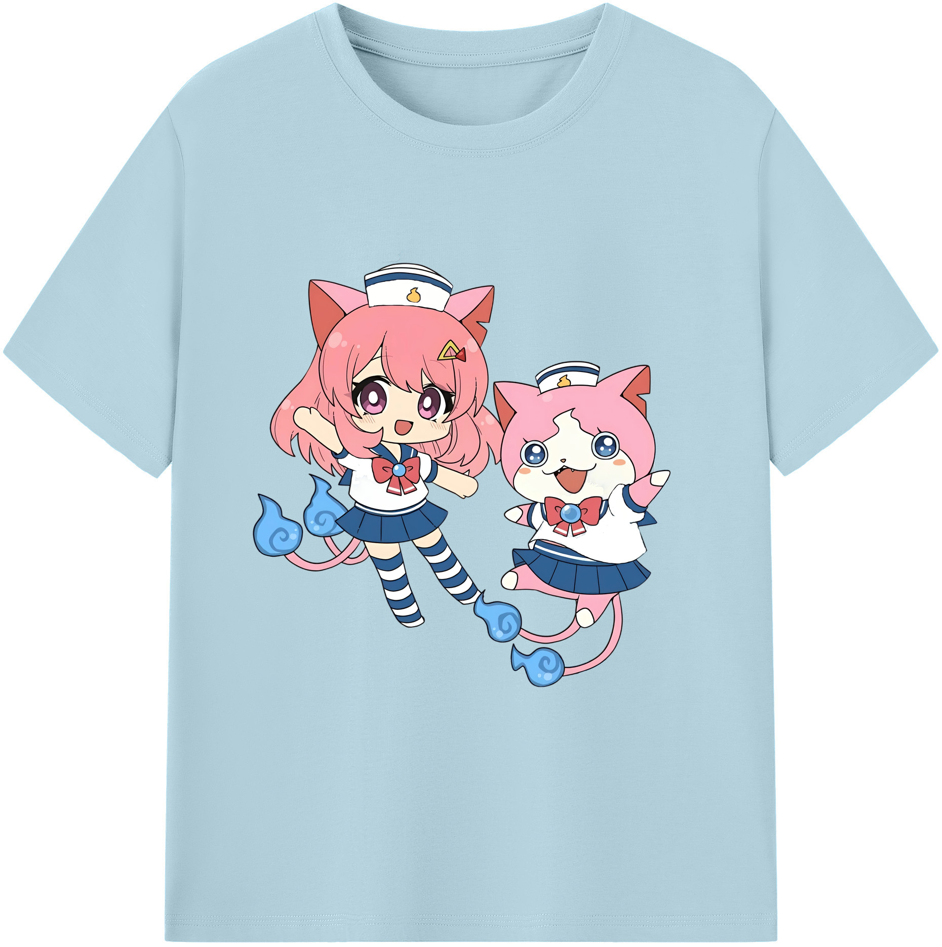 （画像用） 妖怪ウォッチ Yo-kai Watch 綿100％半袖Tシャツ（フロントプリント）
